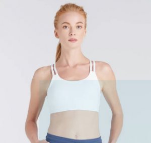 Wakingbee Must Bra (White) สปอร์ตบรา ออกกำลังกาย โยคะ ฟิตเนส สายไขว้ ทรงสวย ผ้านิ่ม