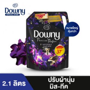 Downy Mystique ดาวน์นี่ มีสทีค น้ำยาปรับผ้านุ่ม สูตรเข้มข้นพิเศษ แบบเติม 2.1 ลิตร