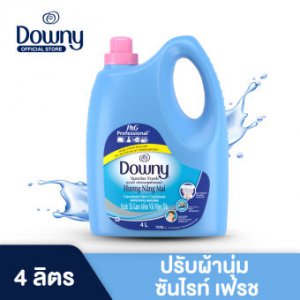 Downy Sunrise Fresh ดาวน์นี่ ซันไรซ์ เฟรช หอมสดชื่นยามเช้า น้ำยาปรับผ้านุ่ม สูตรเข้มข้นพิเศษ แบบเติม 4 ลิตร