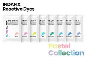 สีย้อมผ้าพลาสเทล คอลเล็กชั่น ยี่ห้อ INDAFIX ขนาด 25 กรัม