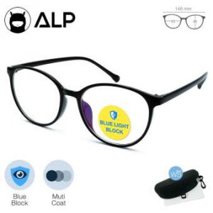ALP Computer Glasses แว่นกรองแสง แว่นคอมพิวเตอร์ กรองแสงสีฟ้า Blue Light Block กันรังสี UV, UVA, UVB กรอบแว่นตา Vintage Oval Style รุ่น ALP-E035