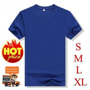 สื้อยืดคอกลม เสื้อยืดสีพื้น เสื้อยืดตัวเปล่า ไม่ต้องรีด ผ้าคุณภาพเกินราคา Unisex ใส่ได้ทั้งหญิง-ชาย