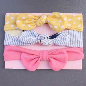 3ชิ้น/เซ็ตการ์ตูนสัตว์เด็กHeadbandดอกไม้ผูกโบว์แรกเกิดที่รัดผมเด็กวัยหัดเดินเด็กวัยหัดเดินHeadwearผมทารกหญิงอุปกรณ์เสริม