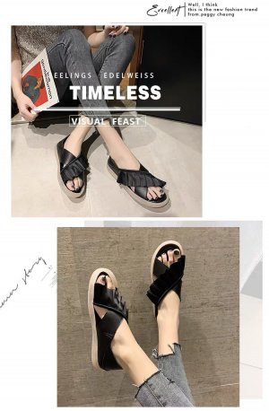 Betweens????พร้อมส่ง⚠️ รองเท้าไปเที่ยว มี 3 สี ฟรุ้งฟริ้ง ใส่สบาย พื้นนิ่ม ขายดีที่สุด รองเท้าแฟชั่นสยาม（YZ2038）