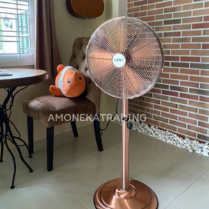 พัดลมตั้งพื้น (ใบพัดเหล็ก) สีทองแดง ยี่ห้อ NPV รุ่น FD-40M
