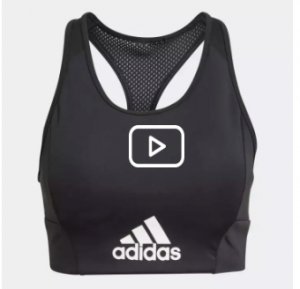 ADIDAS สปอร์ตบราท็อป AEROREADY DESIGNED 2 MOVE LOGO แบบมีฟองน้ำ