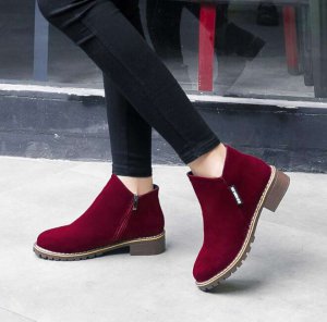 ZASHION รองเท้าบูทหญิง รองเท้าบูทส้นเตี้ย Classy Women Heel Boots | Premium Stylish Women Boots
