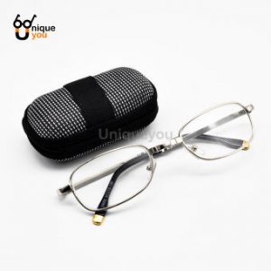 UniqueYou แว่นสายตายยาว เลนส์กระจก พับได้ พกพาสะดวก พร้อมกล่องและผ้าเช็ดแว่น แว่นอ่านหนังสือ