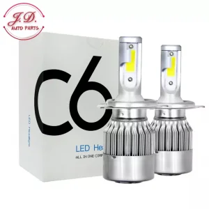 1คู่ ไฟหน้ารถยนต์ C6 LED แสงสีขาว H1 H4 H4 H7 H11 9005 9006 36W 6000K