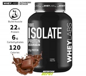 เวย์โปรตีนเสริมสร้างกล้ามเนื้อ Whey Labs 100% Isolate 5 lbs- Chocoalte Melt