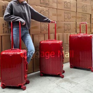 HANK 888 กระเป๋าเดินทาง Luggage กรอบอลูมิเนียม วัสดุPC แข็งแรงทนทาน สีสวยสด 4สี สีไม่ซีด ล้อหมุนได้ 360 องศา ขนาด20 24 28 นิ้ว ของแท้ 100% Suitcase