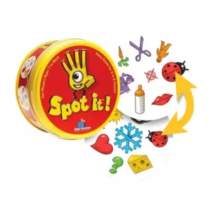 Spot it เกมส์การ์ด บอร์ดเกมส์ฝึกความไวสายตา หารูปเหมือนที่เชื่อมโยงกันในการ์ดแต่ละใบ